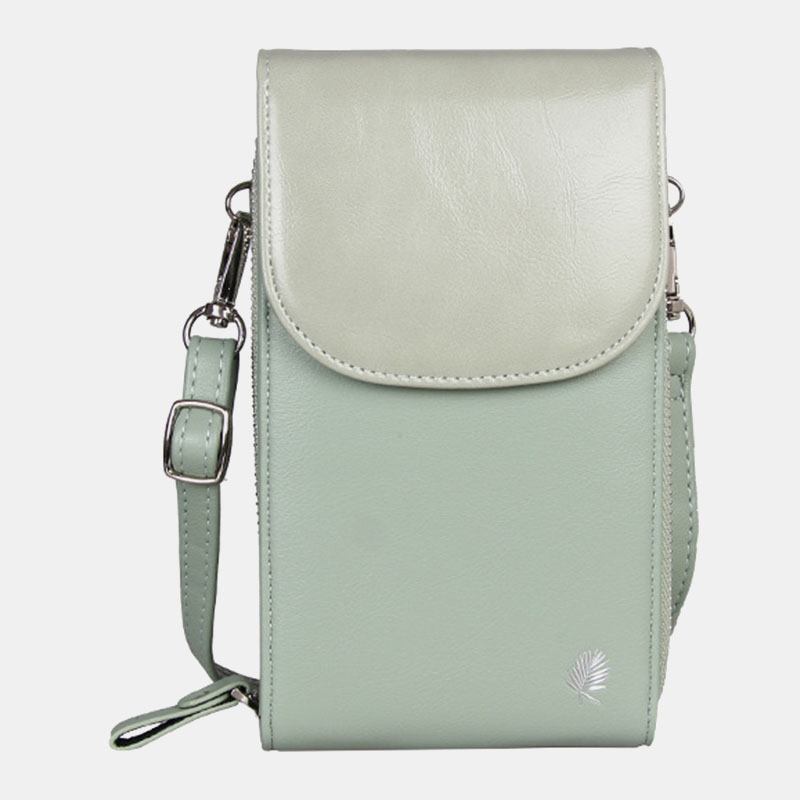 Kvinnor 8 Kortplatser Telefonväska Solid Crossbody-väska Axelväska