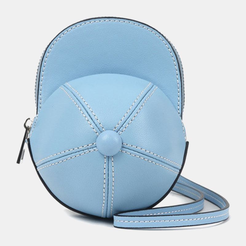 Kvinnor Baseballhatt I Konstläder Form Causl Creative Axelväska Crossbody-väska