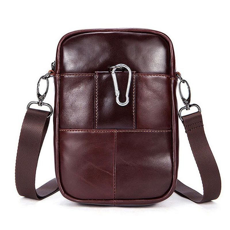 Kvinnor I Äkta Läder Casual Business Vintage Crossbody-väska