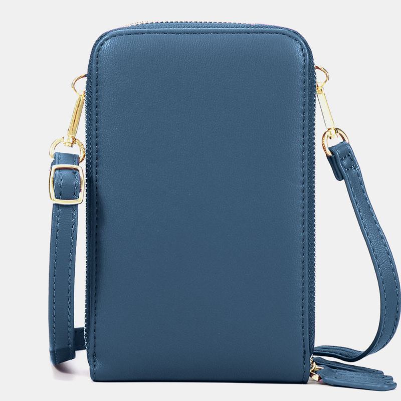 Kvinnor Konstläder Dam Mountain Treetop Med Tryck Bag 6.3 Tums Telefonväska Crossbody Bag