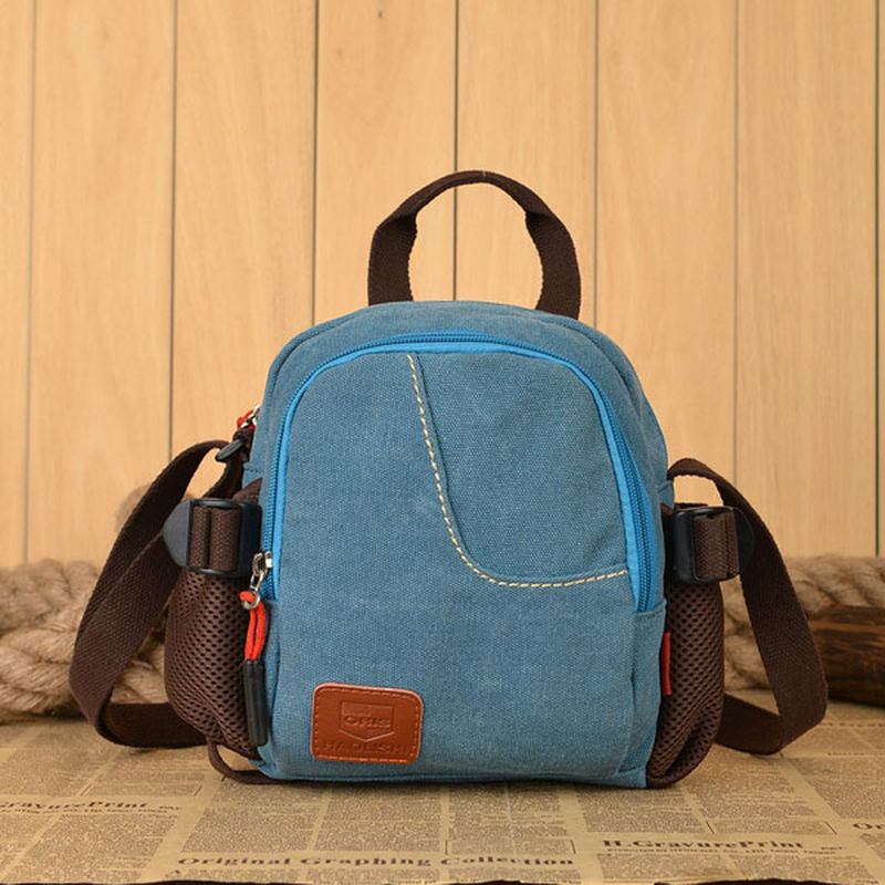 Kvinnor Män Casual Canvas Crossbody-väskor Ljus Handväskor Outdoor Axelväskor