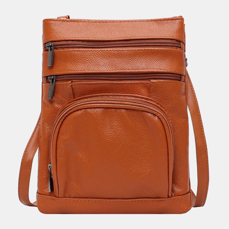 Kvinnor Multi-pocket Multifunktionell Axelväska Crossbody Bag