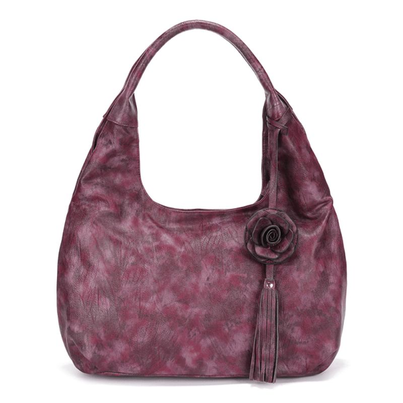 Kvinnor National Style Vintage Floral Crossbody Bag