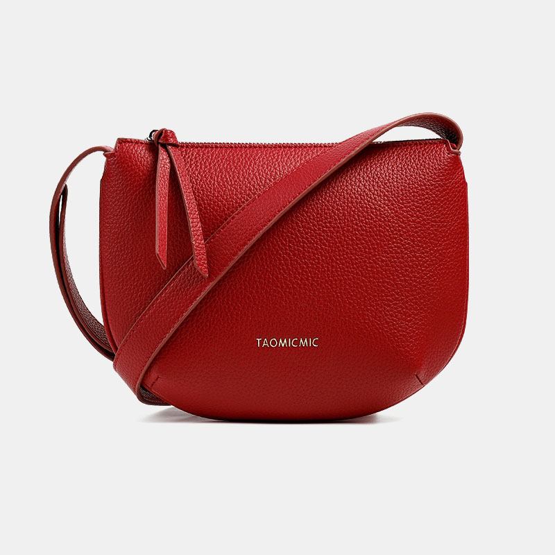 Kvinnor Solid Pu Crossbody Bag Armpit Bag