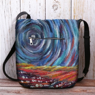 Kvinnor Stjärnhimmel Färgglad Diy Lamm Hårväska Crossbody Bag