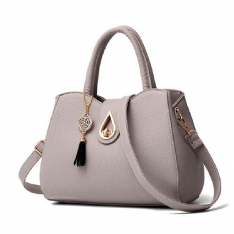 Kvinnor Tofs Läder Handväska Messenger Satchel Shoulder Crossbody Bag