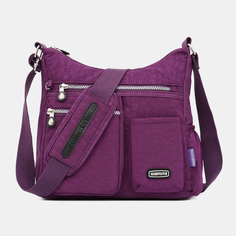 Kvinnor Vattentät Multi-layer Multifunktionell Crossbody Bag Axelväska Med Stor Kapacitet