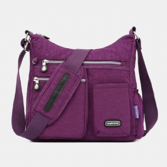 Kvinnor Vattentät Multi-layer Multifunktionell Crossbody Bag Axelväska Med Stor Kapacitet