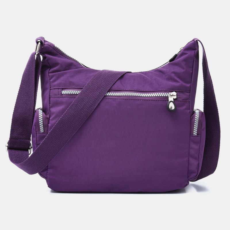 Kvinnor Vattentät Multi-pocket Solid Casual Crossbody Bag Axelväska