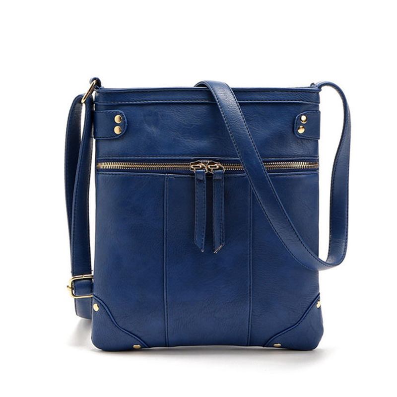 Kvinnor Vintage Messenger-väskor Flickor Casual Axelväskor Retro Crossbody-väskor