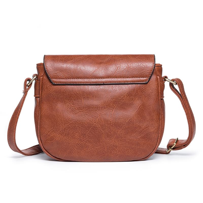 Kvinnors Nationella Pu-läderbroderi Crossbody-väska