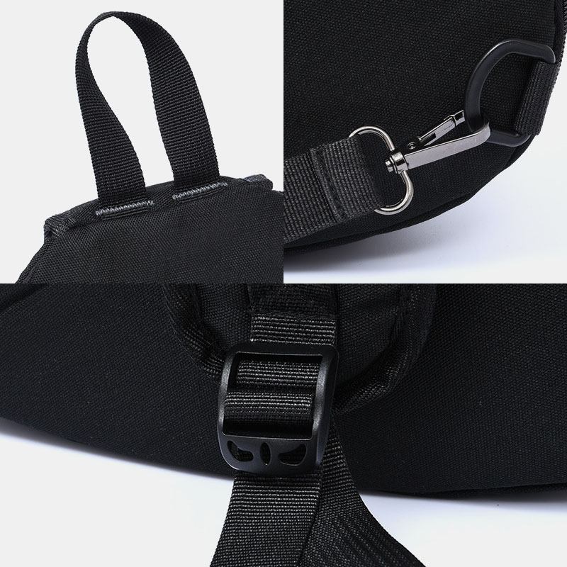 Män 2 St Usb-laddningshörlurar Stor Kapacitet Multifunktion Vattentät Crossbody-väska Bröstväska Sling Bag