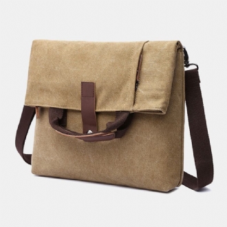 Män Canvas Anti-stöld Vattentålig Vintage Messenger Bag Axelväska Crossbody Bag Handväska