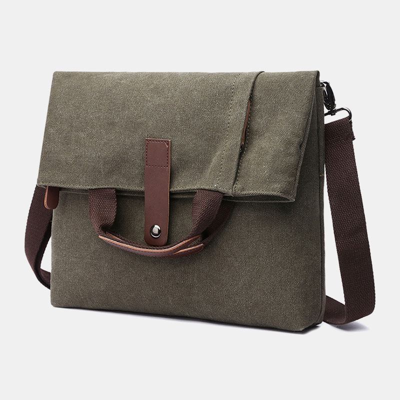 Män Canvas Anti-stöld Vattentålig Vintage Messenger Bag Axelväska Crossbody Bag Handväska