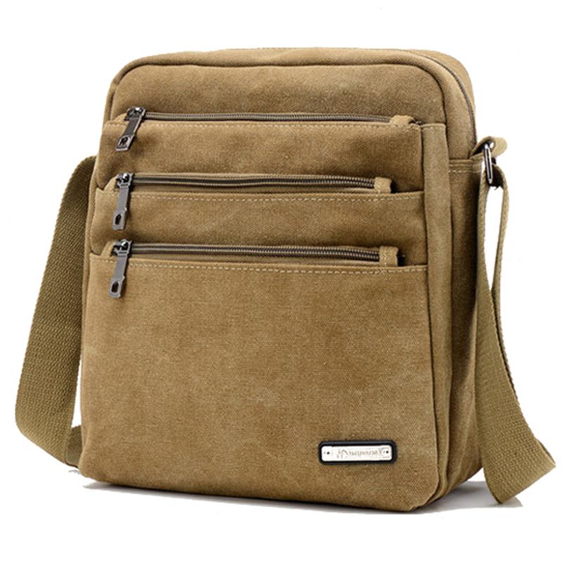 Män Canvas Outdoor Fritid Crossbody-väskor