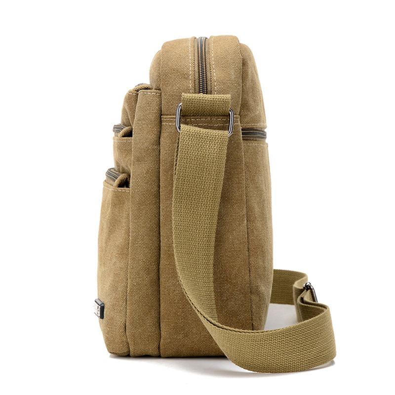 Män Canvas Outdoor Fritid Crossbody-väskor