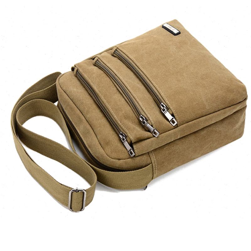 Män Canvas Outdoor Fritid Crossbody-väskor