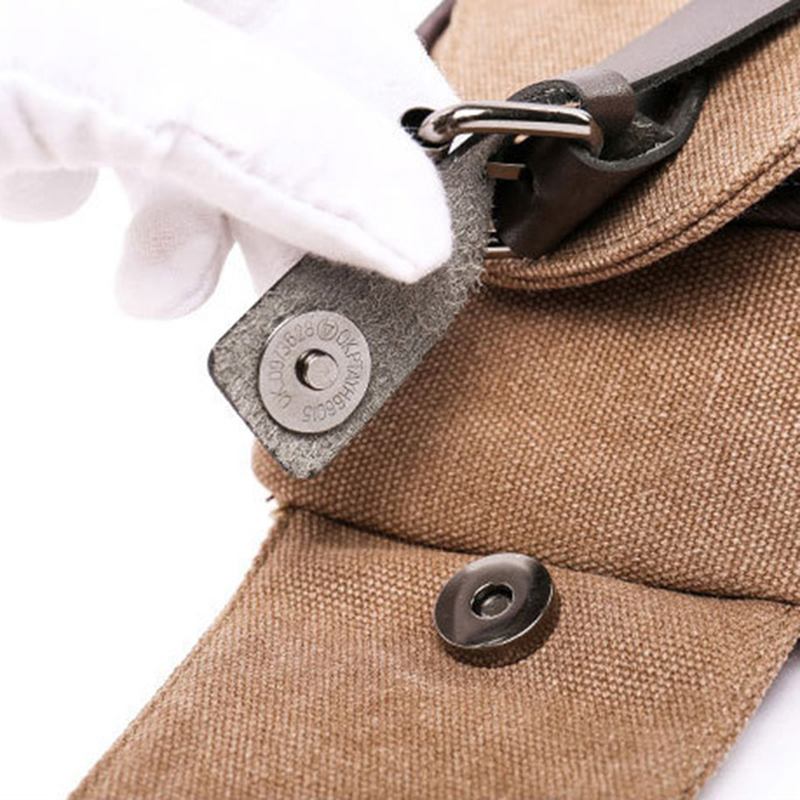 Män Canvas Sling Bag Outdoor Sport Casual Chest Pack Crossbody Swagger Bag