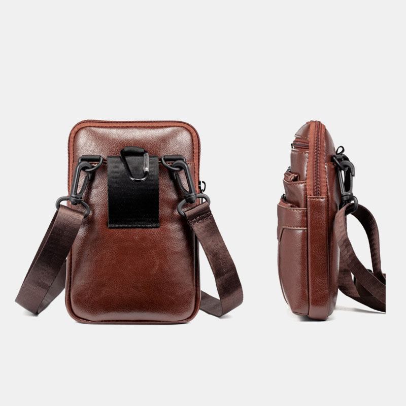 Män Casual Crossbody-väska Telefonväska Multi-pocket Bag Outdoor Daily Bag