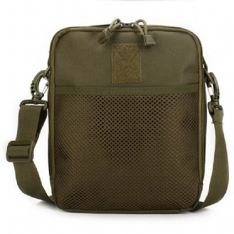 Män Dam Nylon Sport Utomhus Tactical Army Ipad Shoulder Crossbody Bag