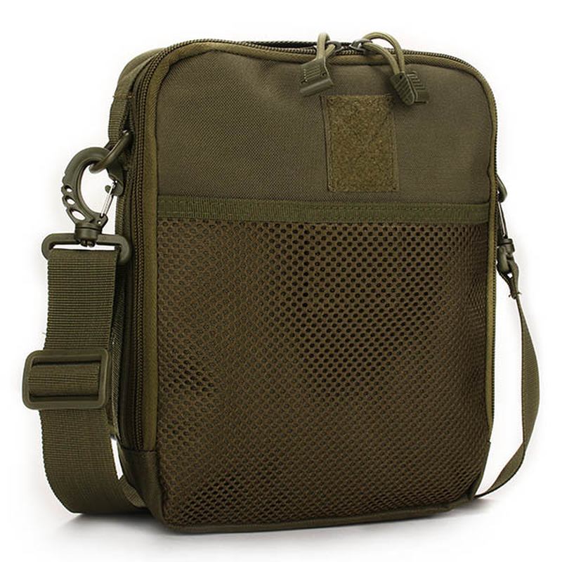 Män Dam Nylon Sport Utomhus Tactical Army Ipad Shoulder Crossbody Bag