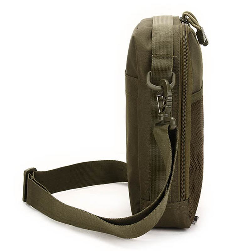 Män Dam Nylon Sport Utomhus Tactical Army Ipad Shoulder Crossbody Bag