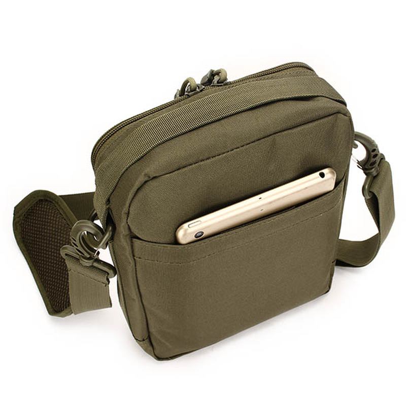 Män Dam Nylon Sport Utomhus Tactical Army Ipad Shoulder Crossbody Bag