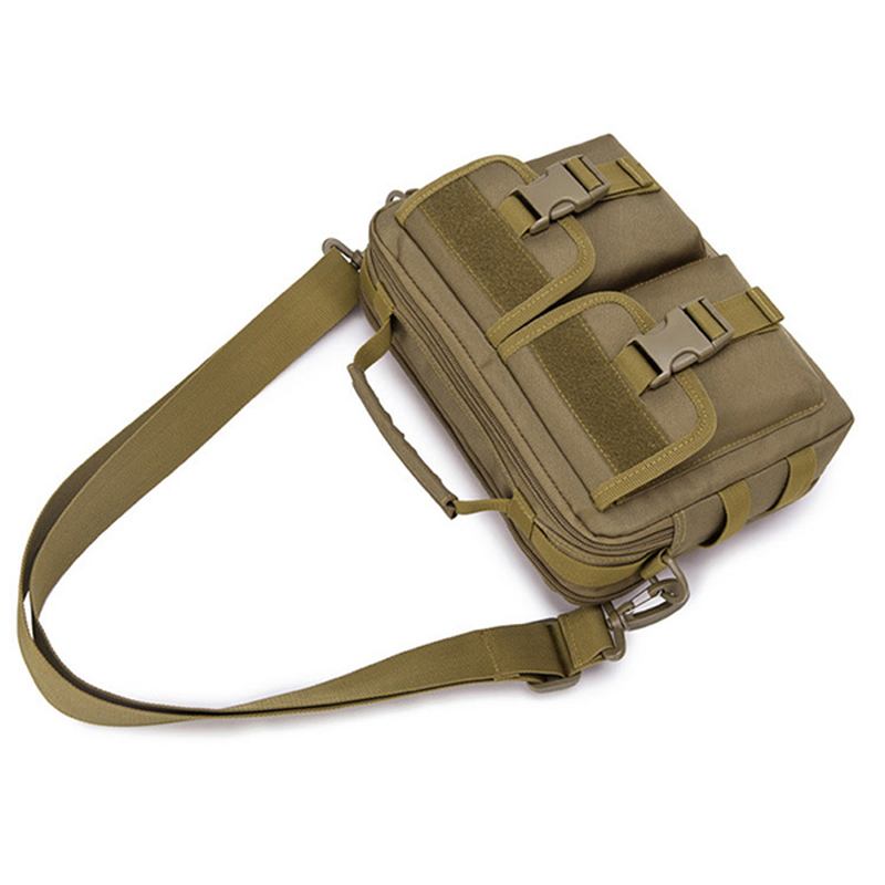 Män Ny Canvas Tactical Camo Casual Crossbody-väska