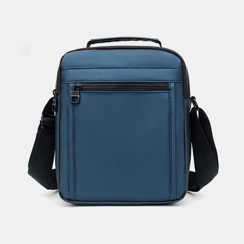 Män Nylon Lättvikt Casual Outdoor Travel Multi-carry Axelväska Crossbody Bag