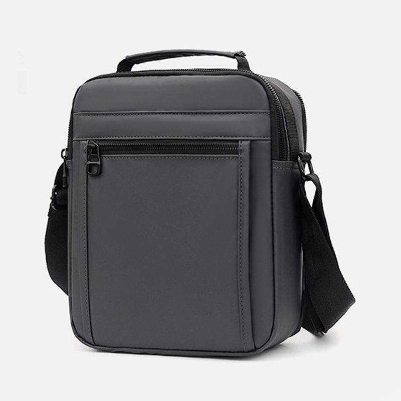 Män Nylon Lättvikt Casual Outdoor Travel Multi-carry Axelväska Crossbody Bag