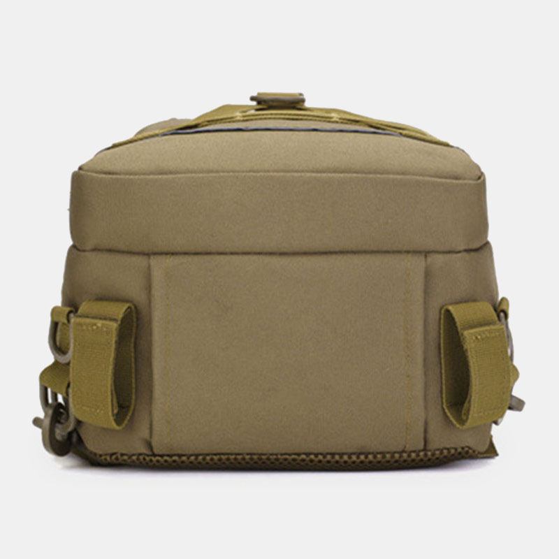 Män Oxford Camo Multifunktion Vattentät Utomhussport Ridning Taktisk Axelväska Crossbody-väska Bröstväska