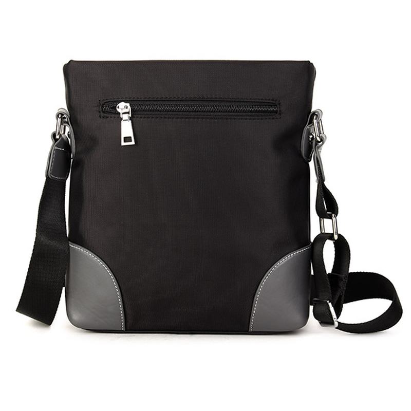 Män Oxford Fritid Crossbody Bag Business Axelväska Nyckelring