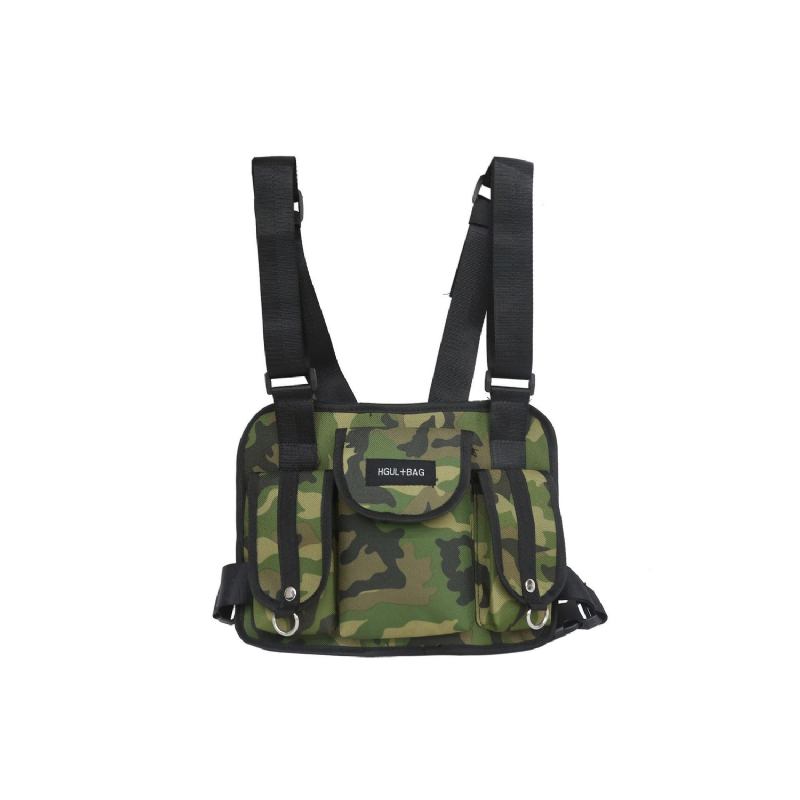 Män Oxford Ny Tactical Outdoor Crossbody Bag Personlighet Cool Sportväska Kamouflageväska Västväska