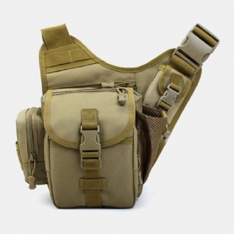 Män Oxford Outdoor Riding Sport Camo Vattentät Crossbody-väska Med Stor Kapacitet Midjeväska Sadelväska