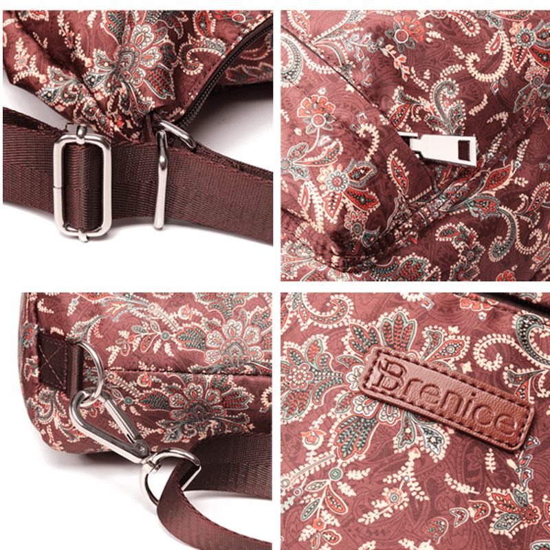 National Floral Travel Kvinnor Ryggsäck Crossbody Bag