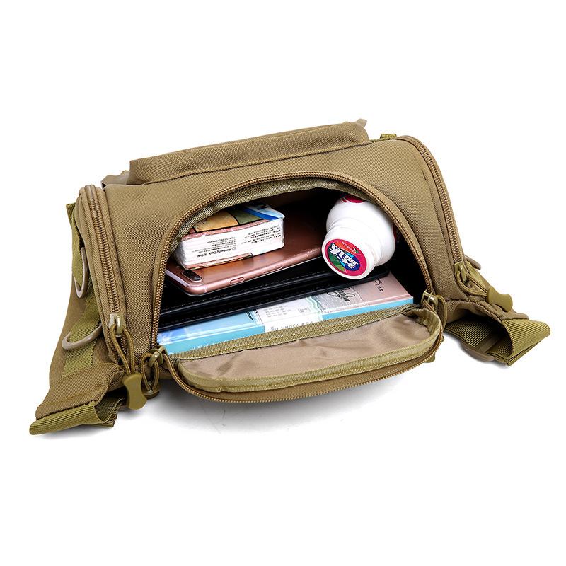 Nylon Outdoor Tactical Midjeväska Camping Fanny Pack Military Messenger Bags För Män