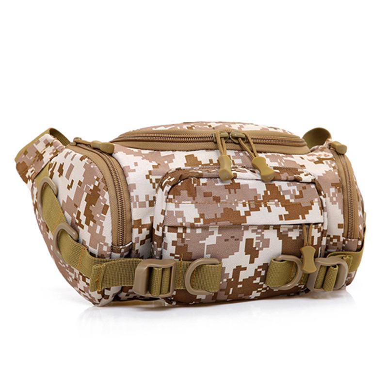 Nylon Outdoor Tactical Midjeväska Camping Fanny Pack Military Messenger Bags För Män