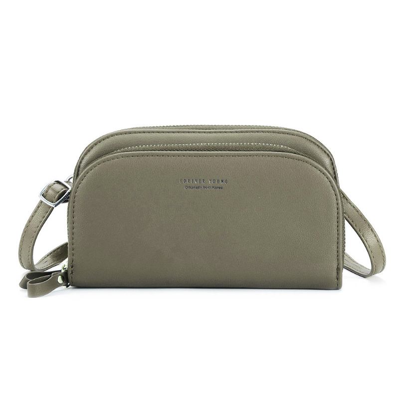 Pierre Loues Kvinnor Solid 8 Card Slot Card Bag Multi-slot Telefonväska Fritid Crossbody Bag