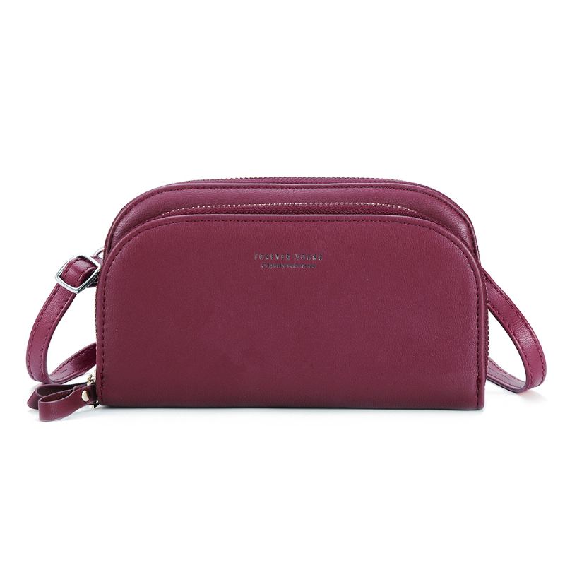 Pierre Loues Kvinnor Solid 8 Card Slot Card Bag Multi-slot Telefonväska Fritid Crossbody Bag