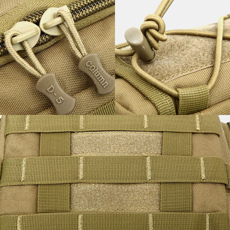 Unisex Nylon Taktisk Kamouflage Utomhus Ridning Multi-carry Tooling Bag Crossbody Bag Midjeväska