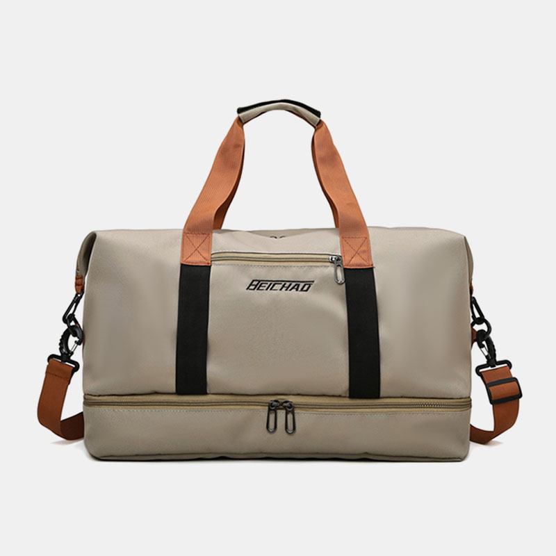 Unisex Tvålagers Crossbody-väska Med Stor Kapacitet 32l Oxford Multi-fickor Vattentät Handväska Sommarresor