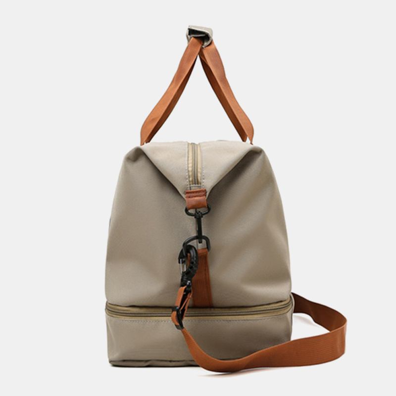 Unisex Tvålagers Crossbody-väska Med Stor Kapacitet 32l Oxford Multi-fickor Vattentät Handväska Sommarresor