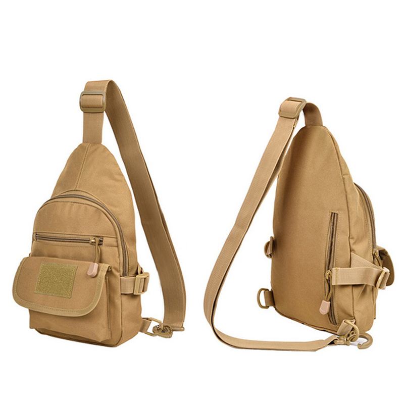 Vattentät Nylon Crossbody Bag Outdoor Axelväska Casual Chest Bag För Män