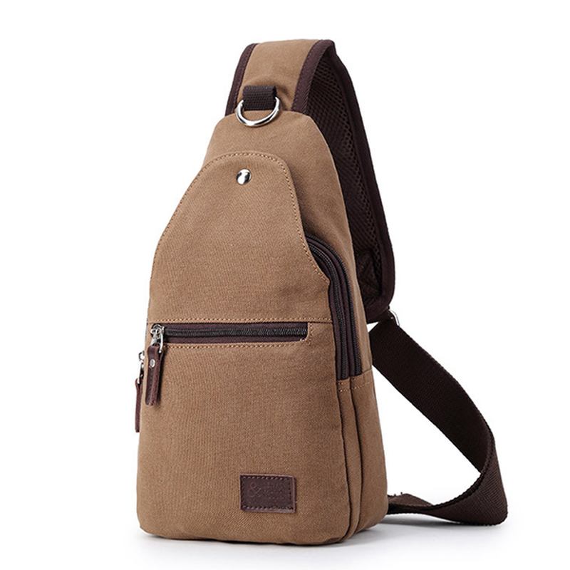 Vintage Canvas Casual Outdoor Travel Chest Bag