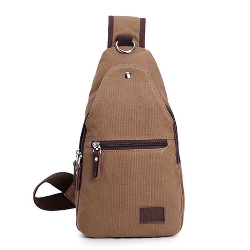 Vintage Canvas Casual Outdoor Travel Chest Bag