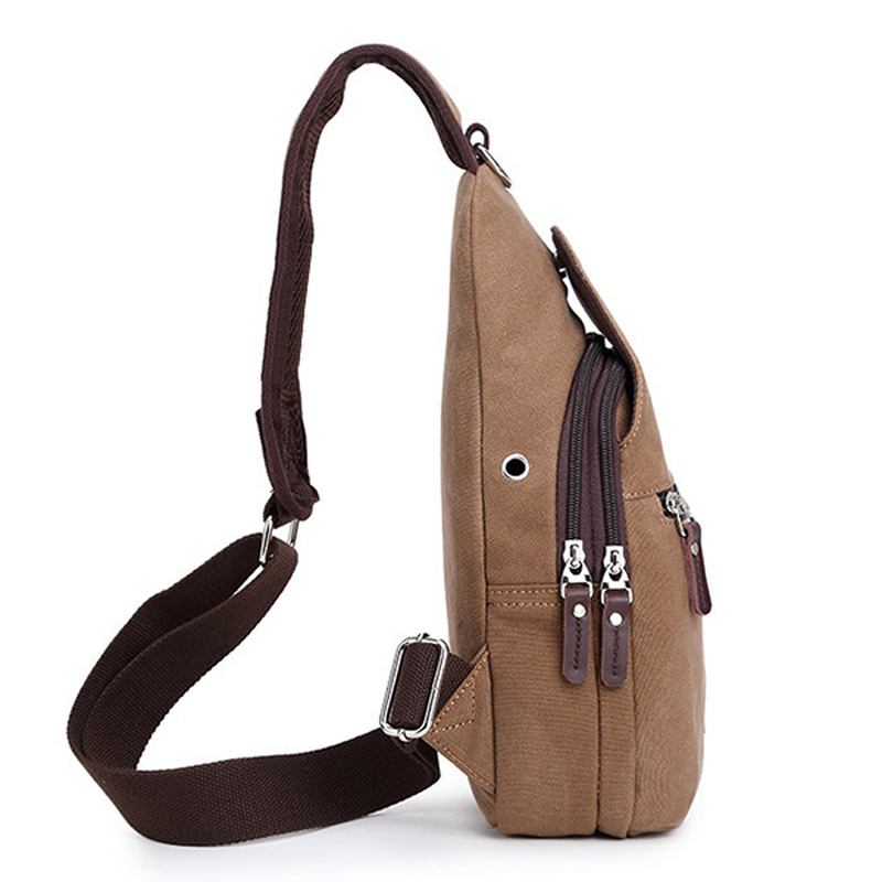 Vintage Canvas Casual Outdoor Travel Chest Bag