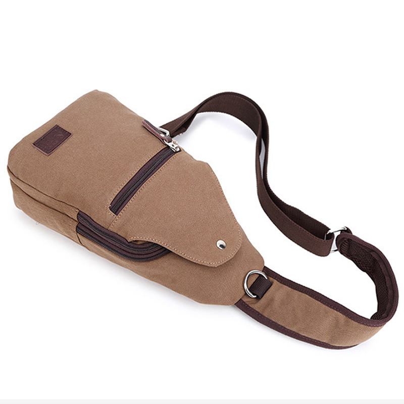 Vintage Canvas Casual Outdoor Travel Chest Bag