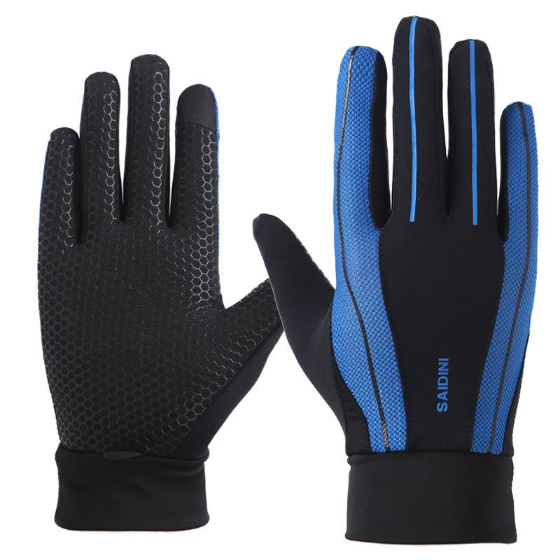 Herr Silikon Ridning Non-slip Touch Screen Handskar Tjocka Vindtät Full Finger Glove