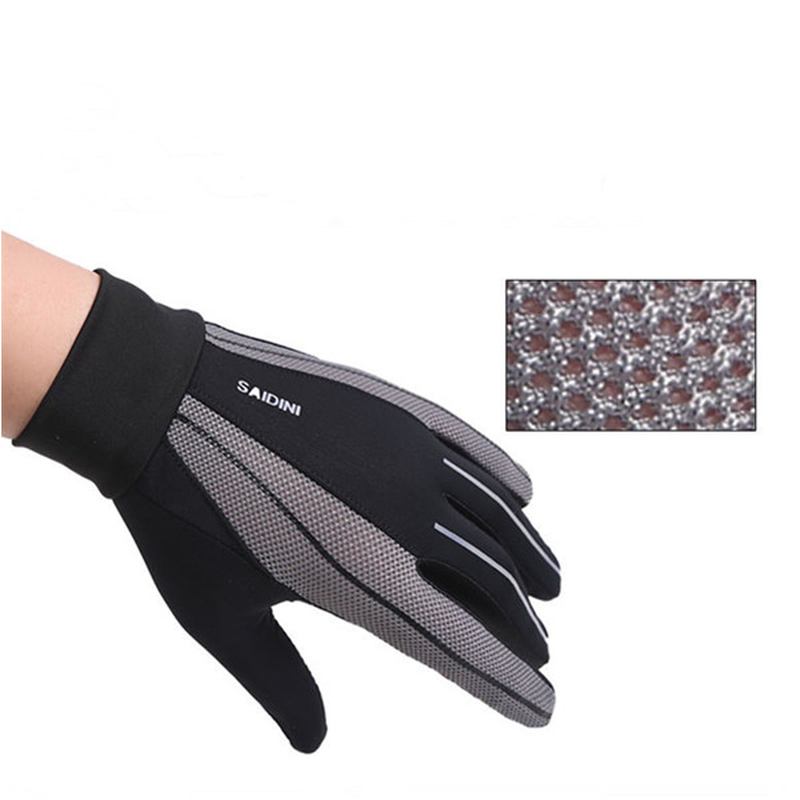 Herr Silikon Ridning Non-slip Touch Screen Handskar Tjocka Vindtät Full Finger Glove