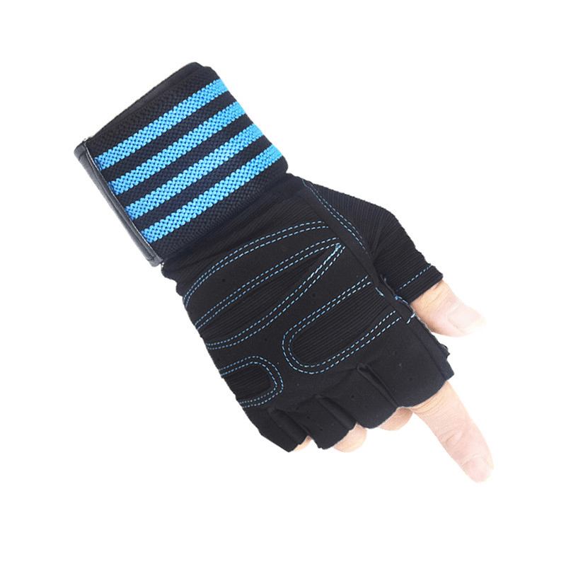 Ribbon Compression Armband Sports Halvfingerhandskar